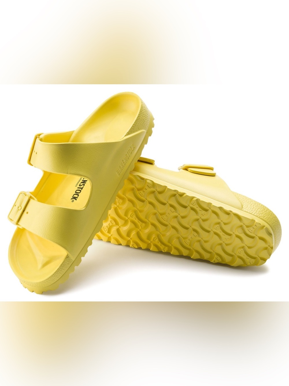 Birkenstock Arizona EVA Sandals Bright Yellow Size 37 NWOB